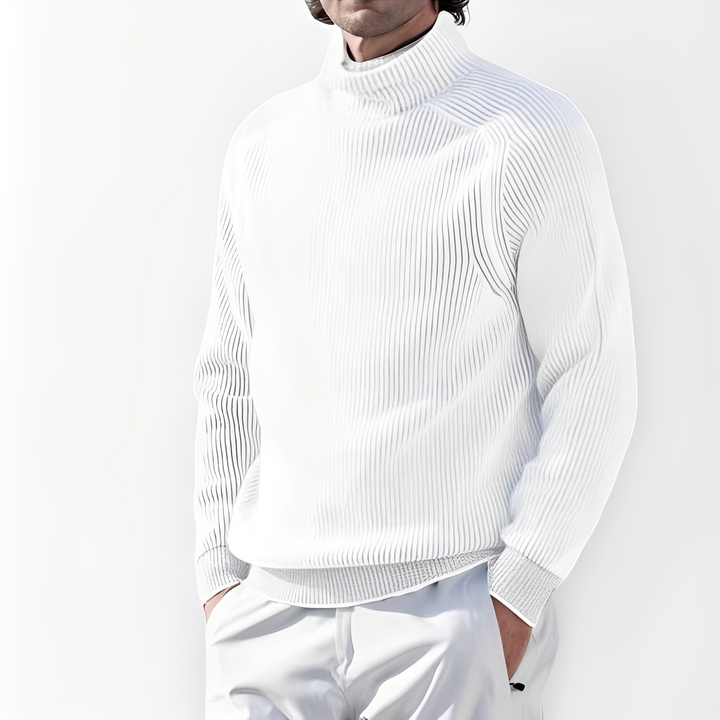 Jarrett - Herren Kaschmirpullover mit hohem Kragen