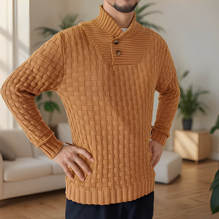 Branson - Komfortabler Herrenpullover mit hohem Kragen