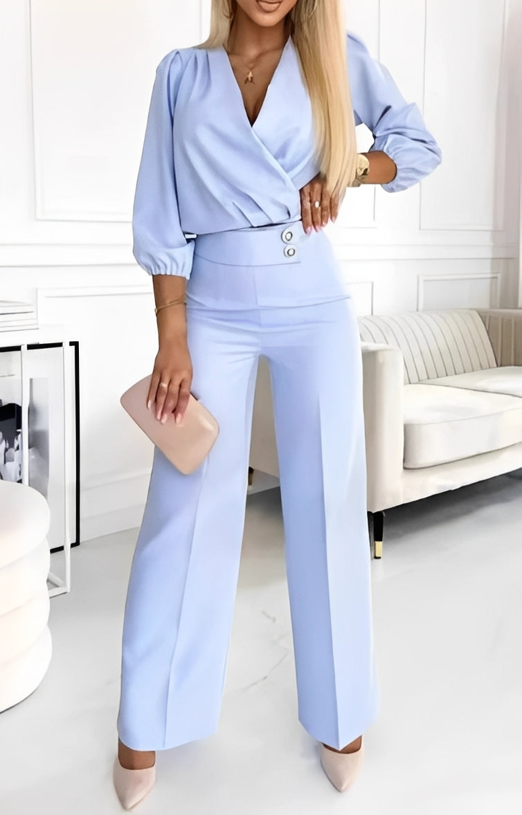 Caroline - Elegantes zweiteiliges Damen-Ensemble mit zwei Knöpfen