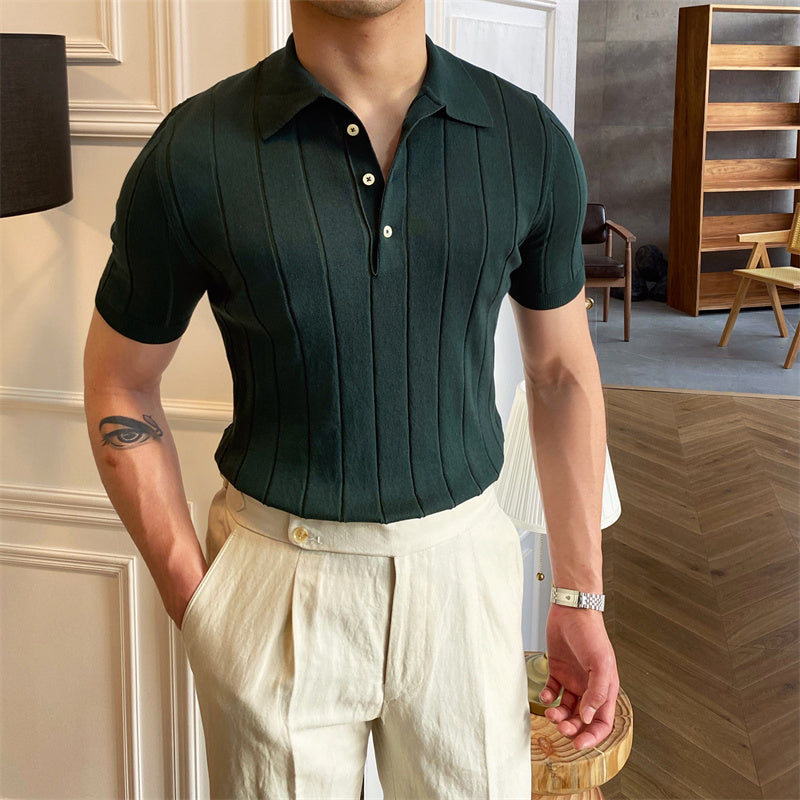 Tyrone - Herren-Poloshirt aus lässigem Strick