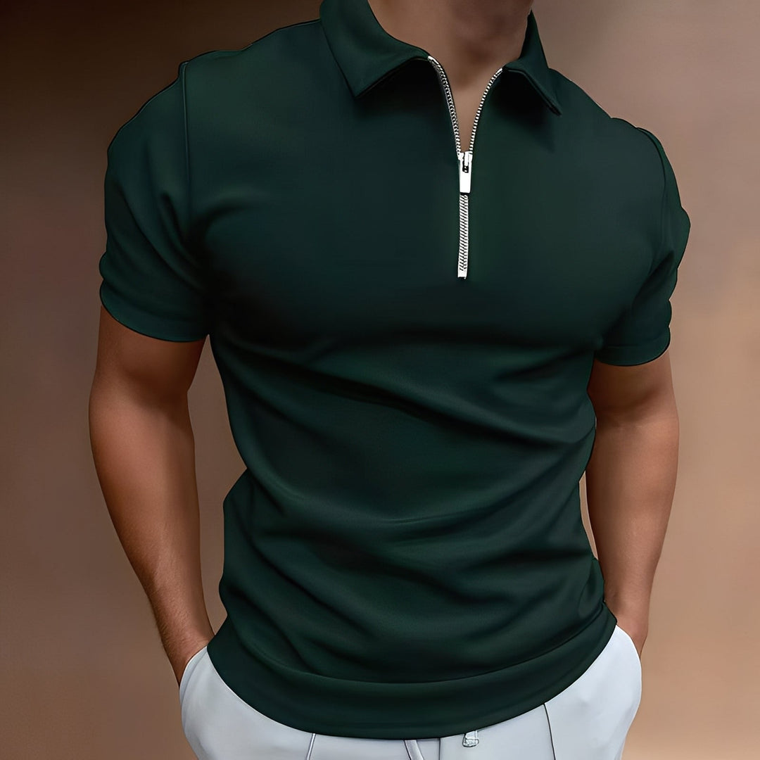 Hubert - Elegantes Polohemd mit Reißverschluss für Herren