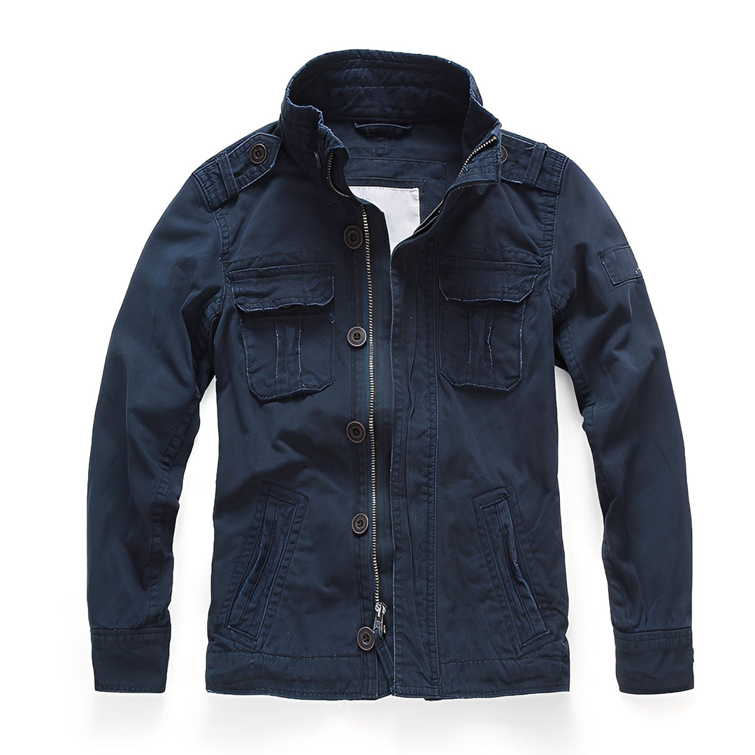 Trenton - Klassische Herrenjeansjacke mit Taschen