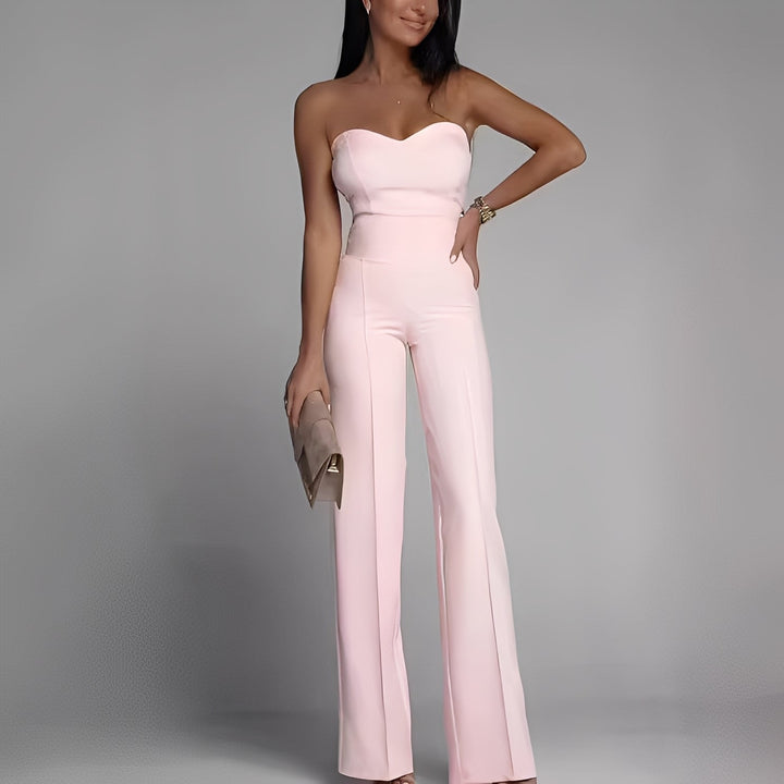 Briley - Eleganter, formeller, trägerloser Damen-Jumpsuit
