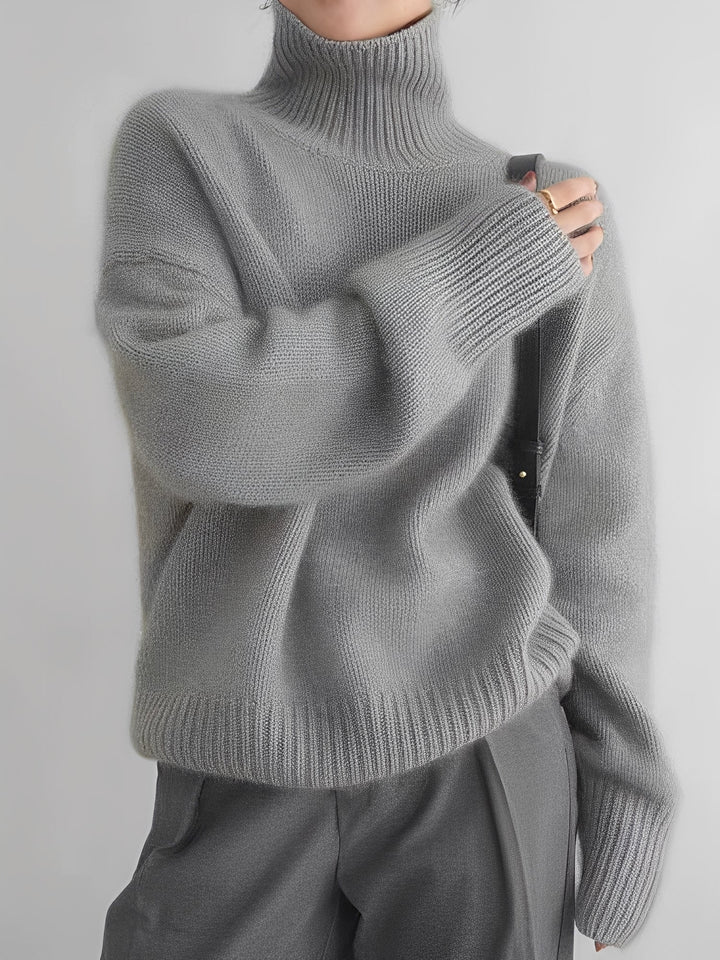 Natalia - Eleganter Damen-Kaschmir-Rollkragenpullover