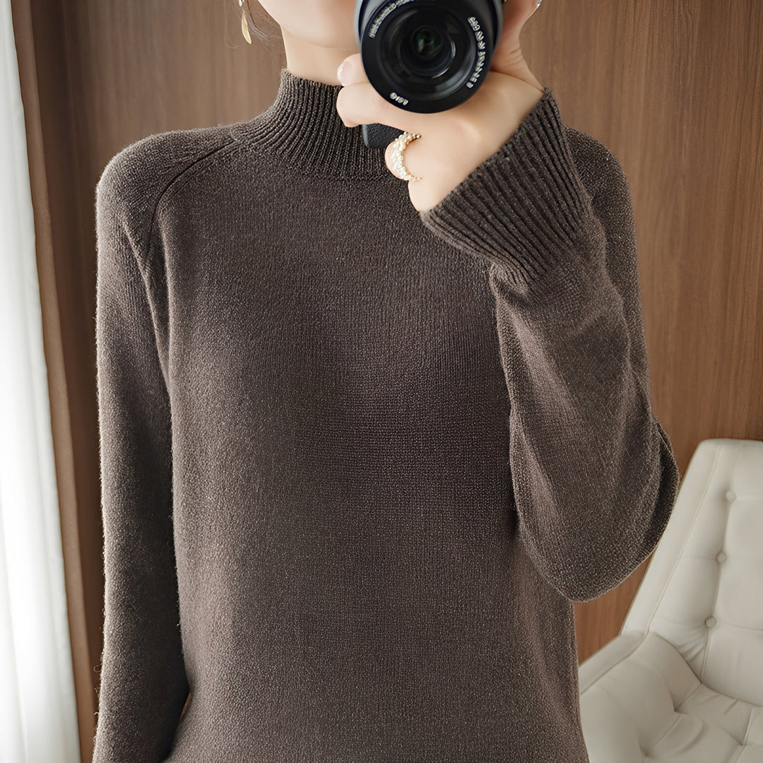 Ulyssa - Eleganter Damen-Kaschmir-Rollkragenpullover