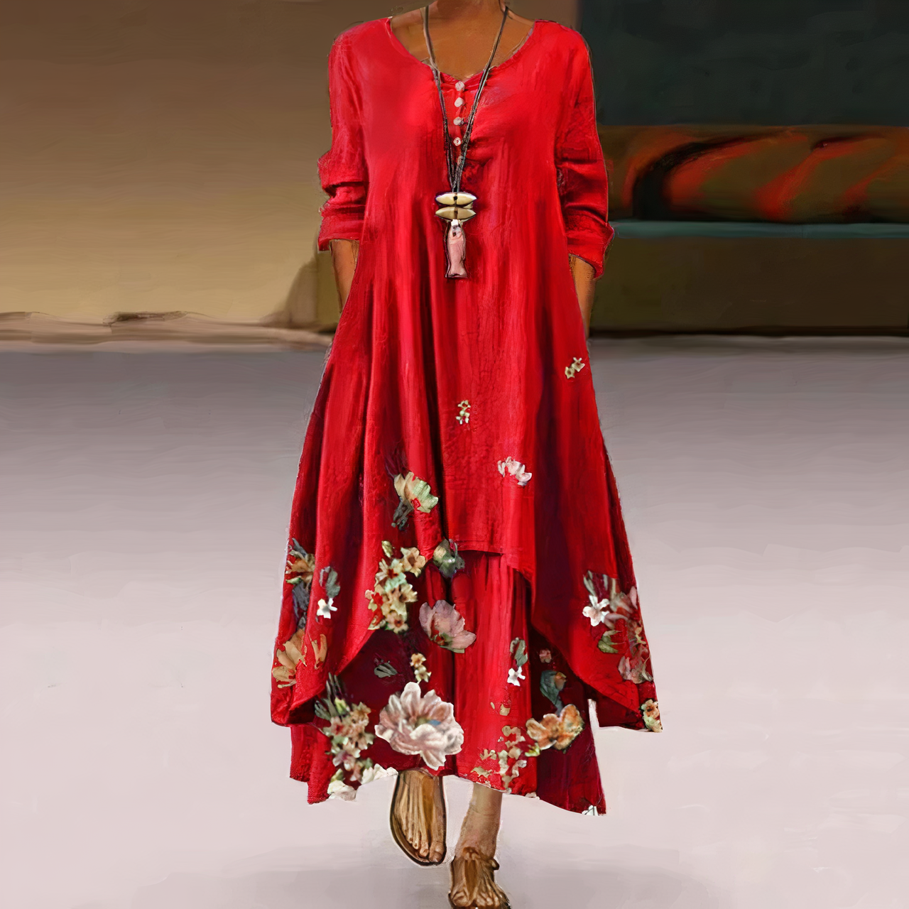 Anouk – Kleid aus leichtem Baumwolle