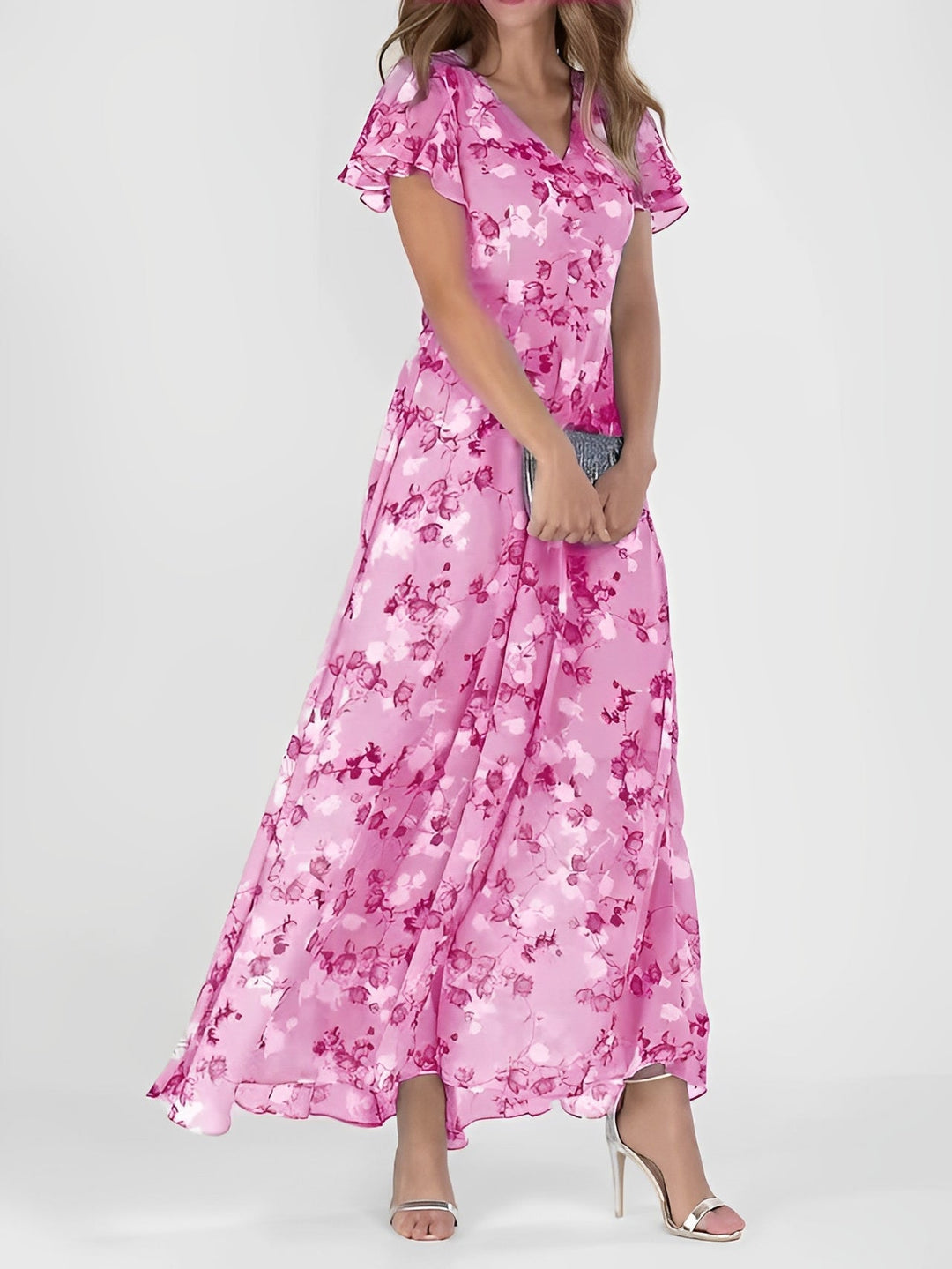 Giselle - Schickes Midikleid mit Blumenmuster für Damen