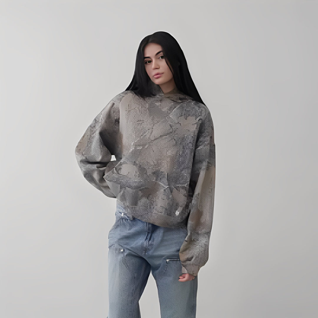 Anya - Bequemer Hoodie im Tarnmuster