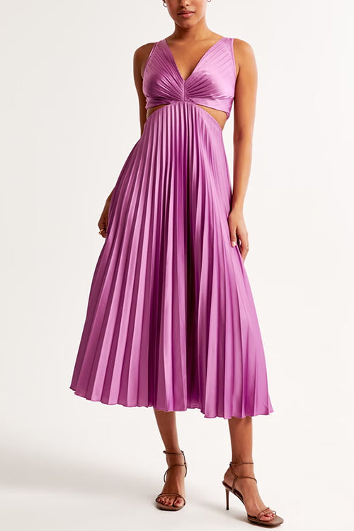 Myrcella - Damen Maxikleid mit Falten, Bequem & Modern