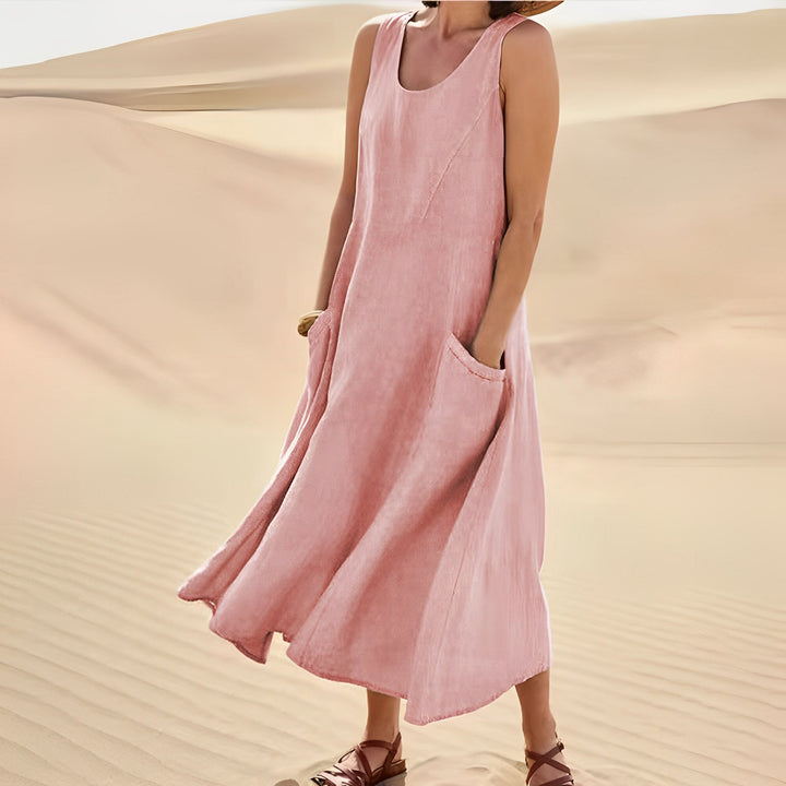 Melyssa - Elegantes, ärmelloses langes Damenkleid
