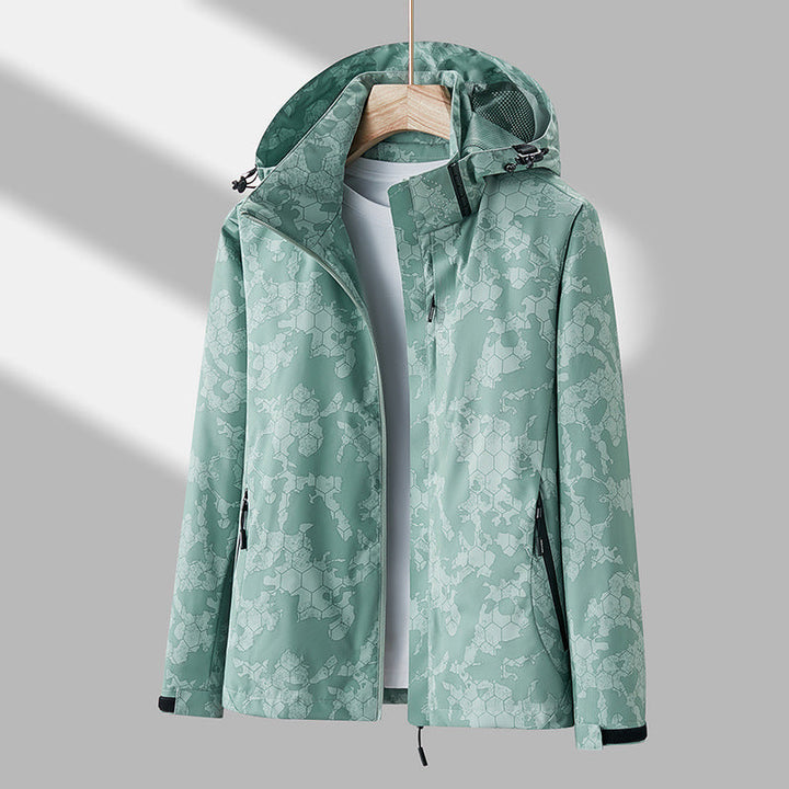 Palmer - Unisex Windjacke mit Kapuze und Muster
