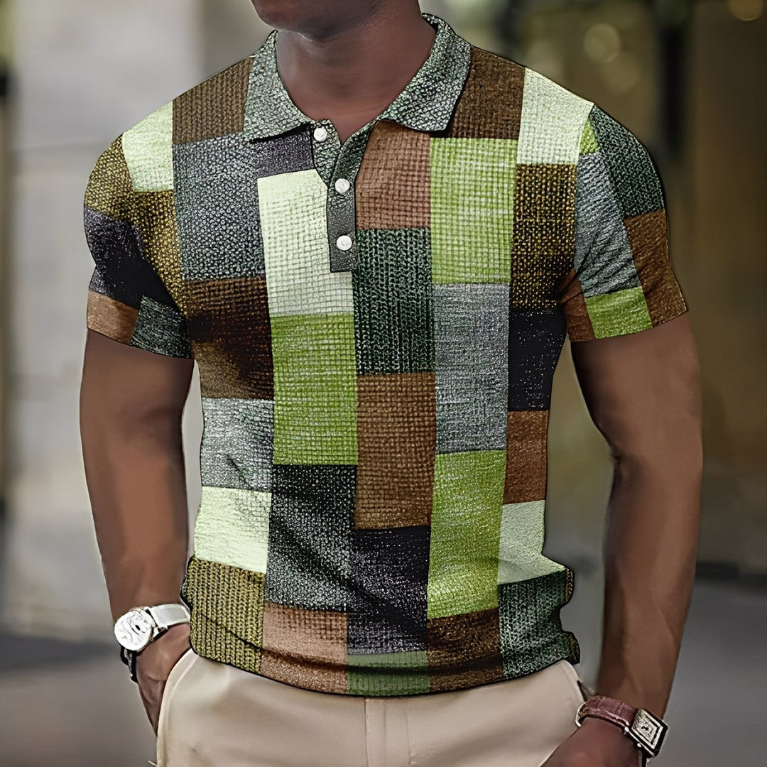 Reginald - Stilvolles buntes Poloshirt für Herren