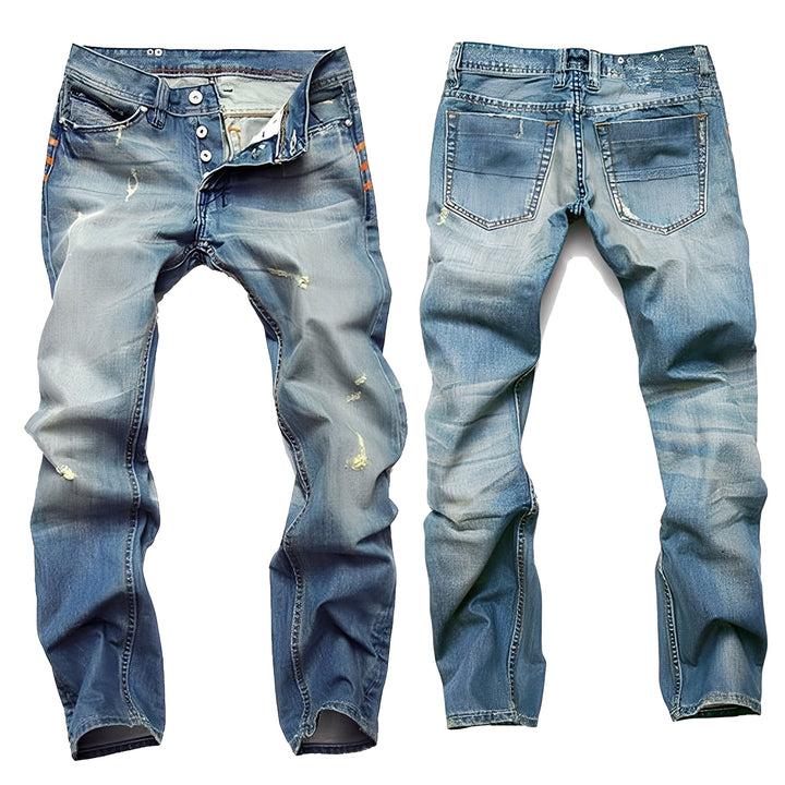 Kaleb - Klassische Jeans mit Löchern für Männer