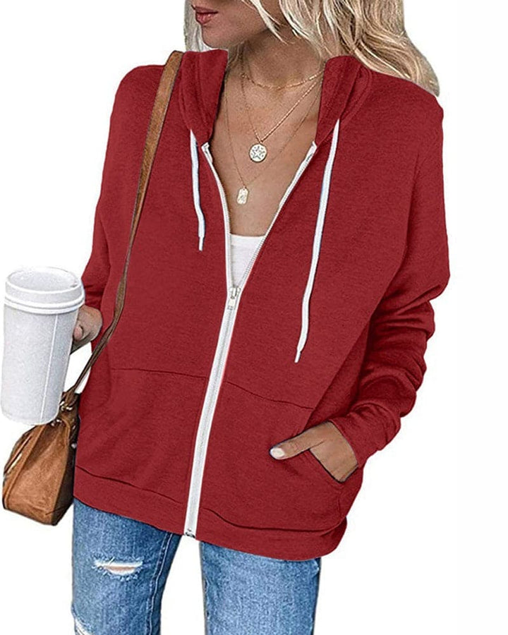 CloudZip - Weiche Baumwoll-Mischung Sweatshirt