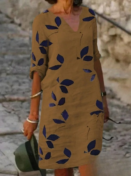 Carla – Elegantes Blumenkleid für lässigen Chic