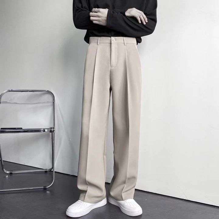 Caleb - Elegante, locker sitzende, gerade Herrenhose