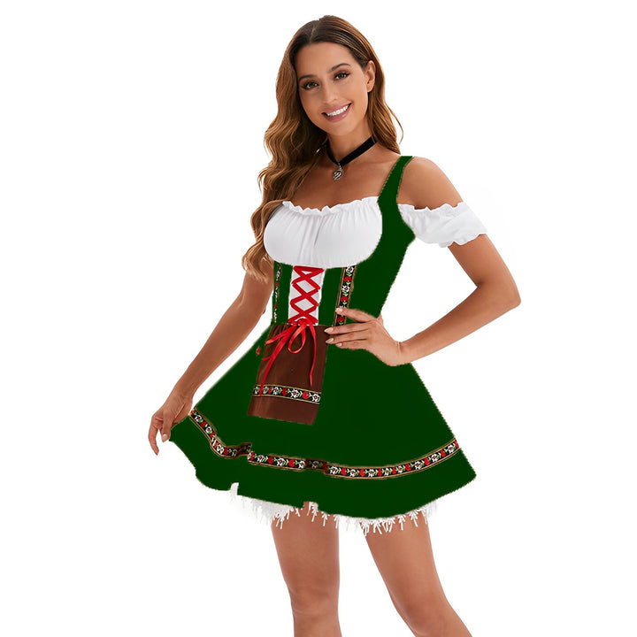 Adella - Schickes Oktoberfest-Dirndl kurzes Kleid für Damen