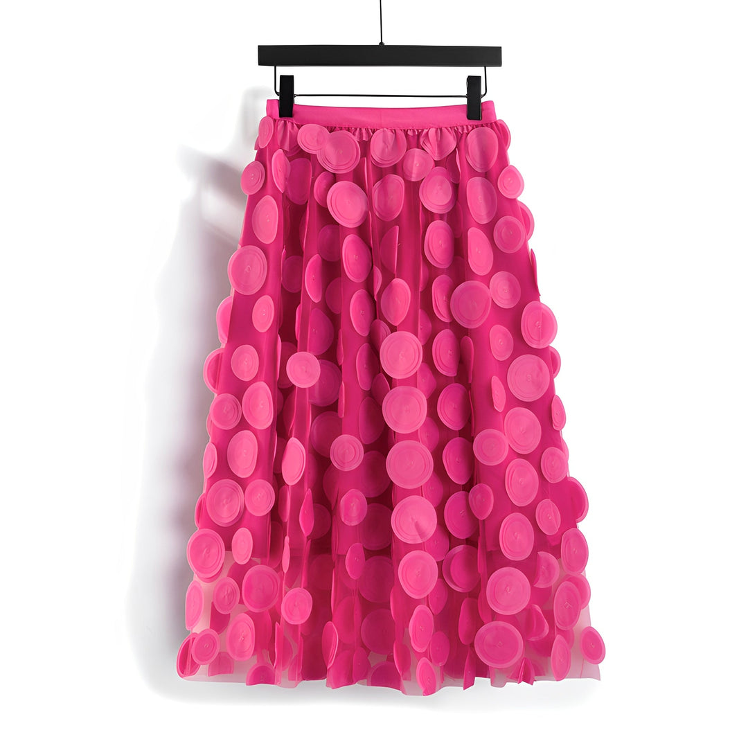 Haylee - Eleganter Midirock aus Mesh für Frauen