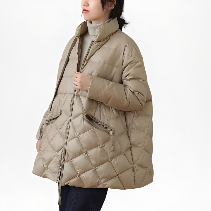 Emily - Warme Damenjacke mit Taschen und Reißverschluss