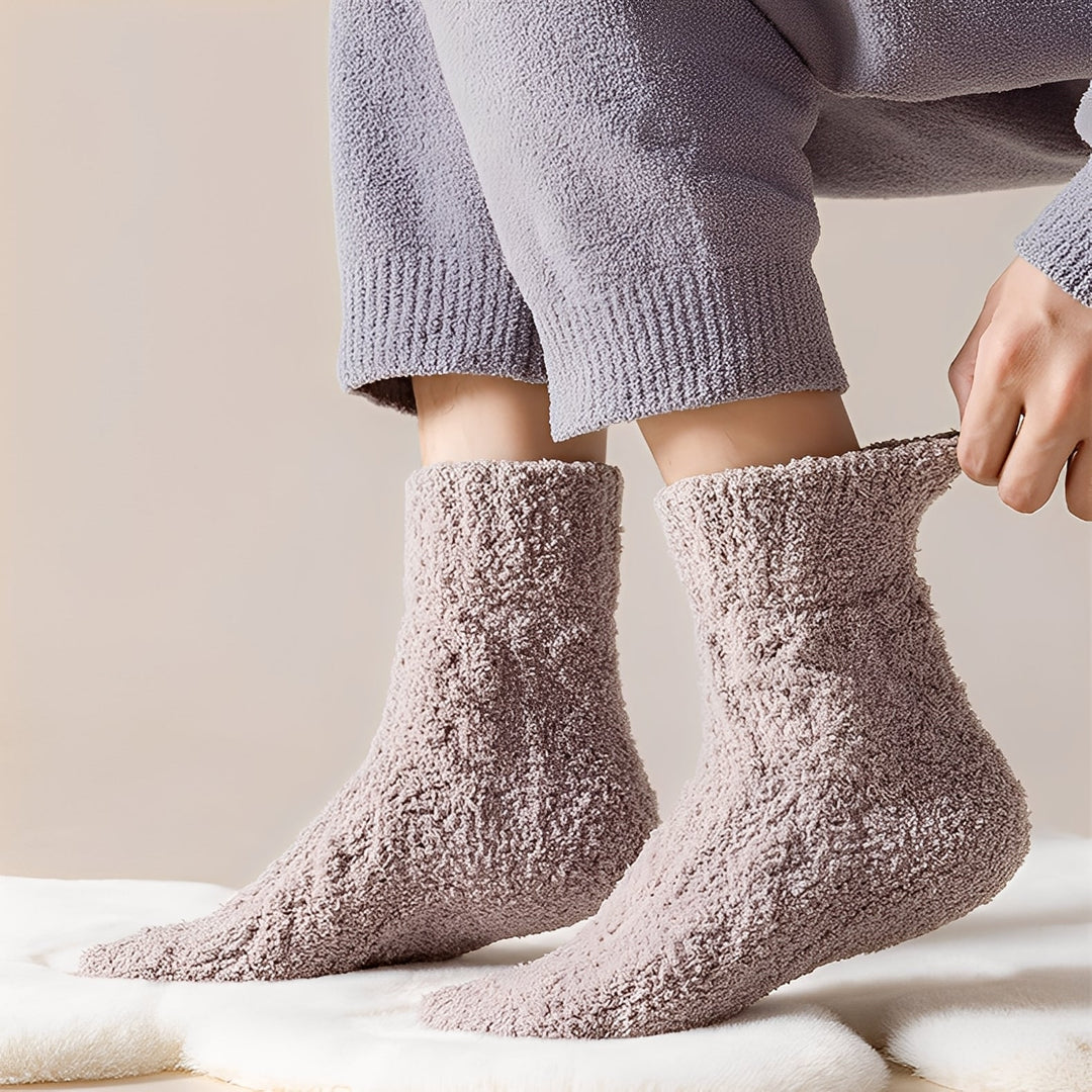 Neely - Universelle Socken aus warmen Samt-Fleece