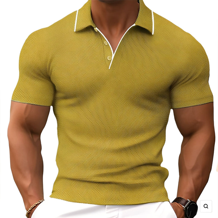 Florence - Lockeres Herren-Poloshirt mit Knöpfen