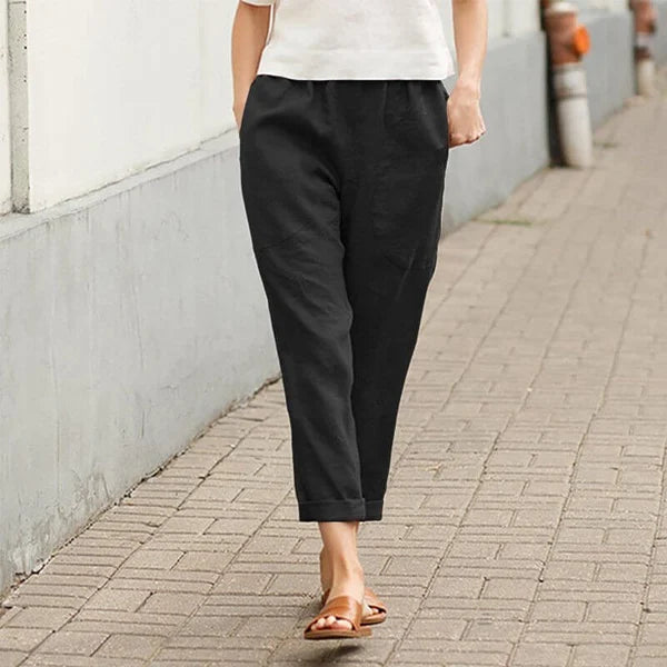 Ember - Weite Hosen aus Leinen und Baumwolle