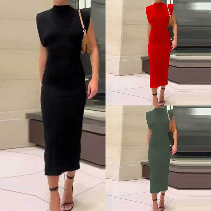 Krislyn - Das Einfache Einfarbige Kleid