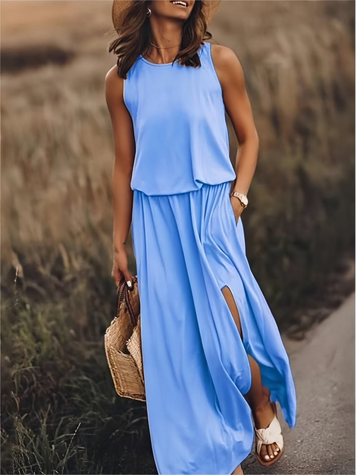 Edna - Schlichtes Boho-Maxikleid aus Modal in verschiedenen Farben