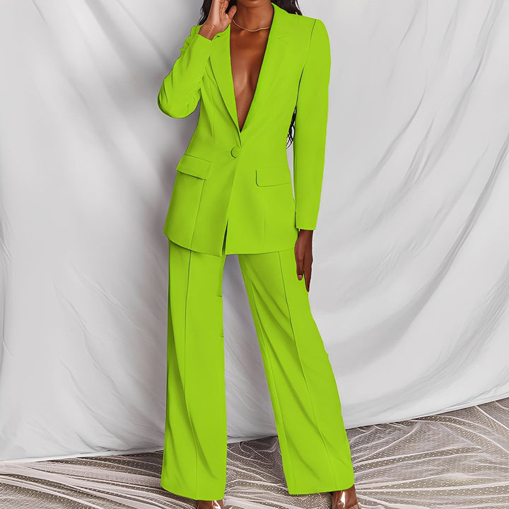 Darcey - Weites, stilvolles Blazer- und Hosenset für Frauen