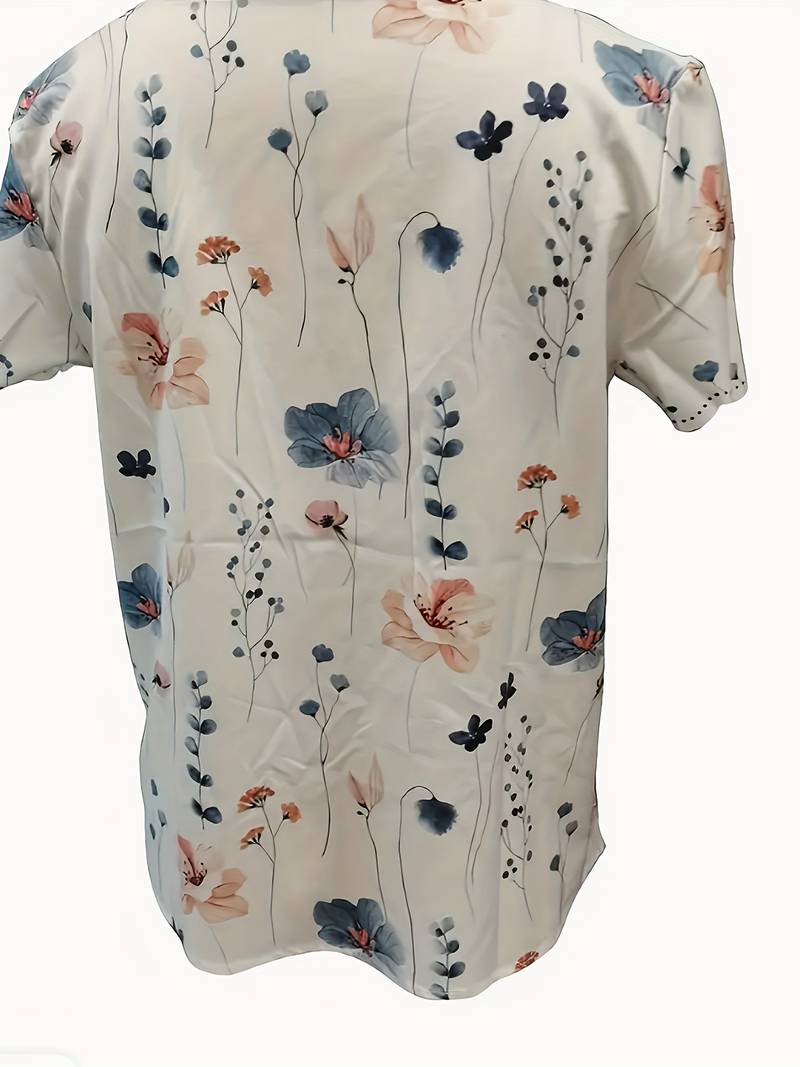 Alyana - Ausgestelltes Bluse mit Blumenmuster