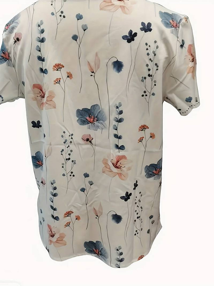Alyana - Ausgestelltes Bluse mit Blumenmuster