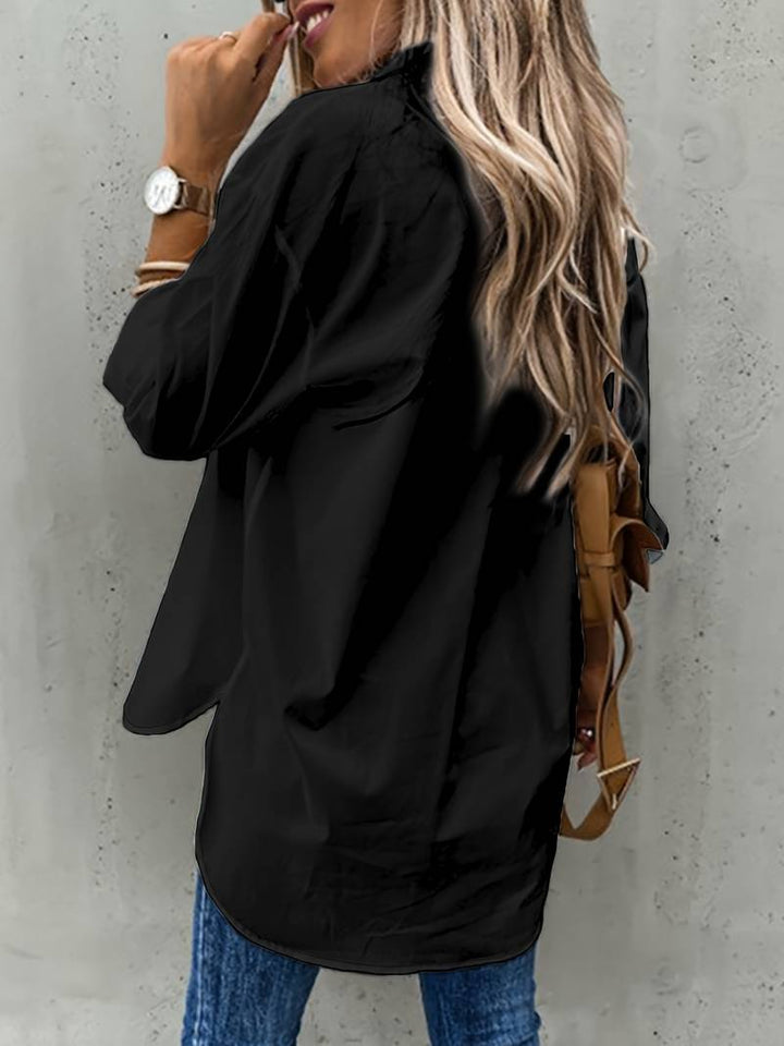 Kaitlyn - Langarmhemd mit Knöpfen