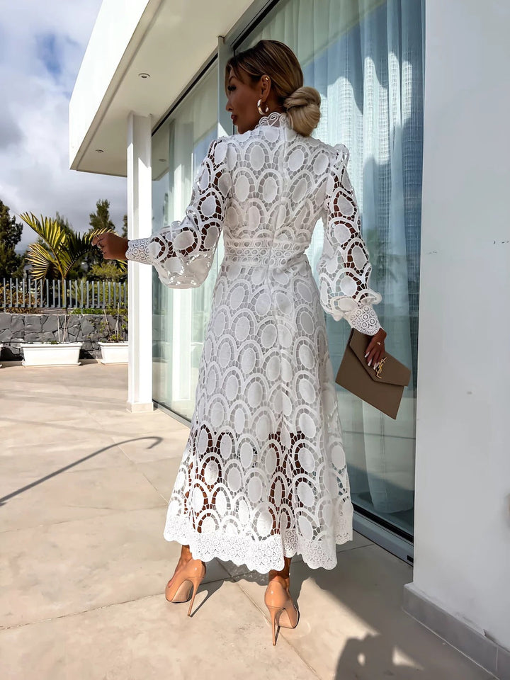 Seraphina - Midi-Kleid mit eleganten Farbkombinationen