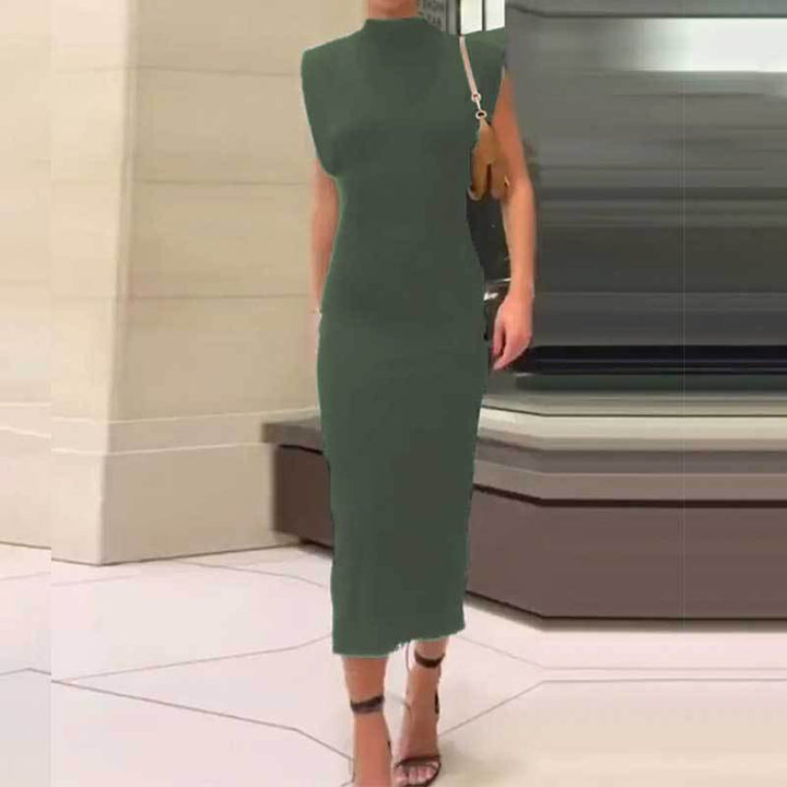 Krislyn - Das Einfache Einfarbige Kleid