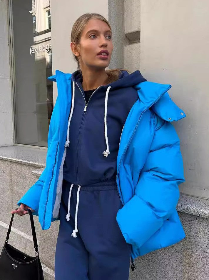 Louisa - Kurze Jacke mit Kapuze und Futter