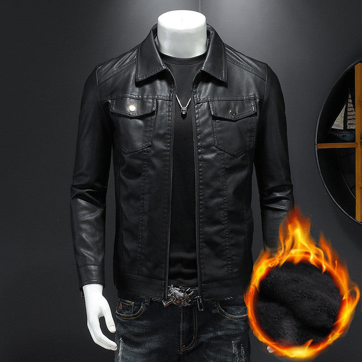 Nelson - Modische Biker-Lederjacke für Männer