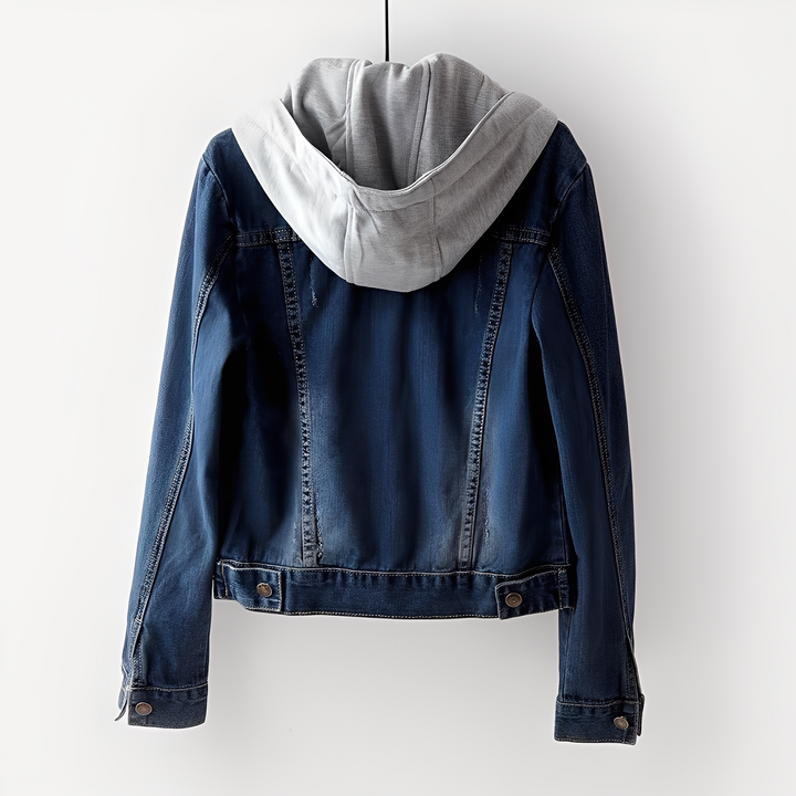 Karolyn - Trendige Damen-Jeansjacke mit Kapuze