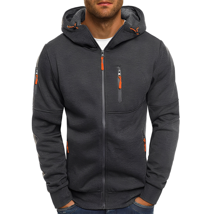 Miller - Bequeme Herren-Kapuzenjacke mit Reißverschluss