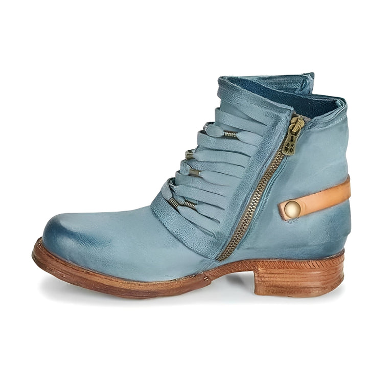 Jacqueline - Trendige Lederstiefeletten für Damen