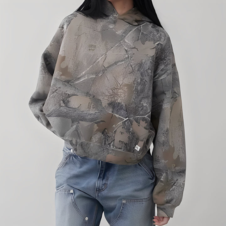 Anya - Bequemer Hoodie im Tarnmuster