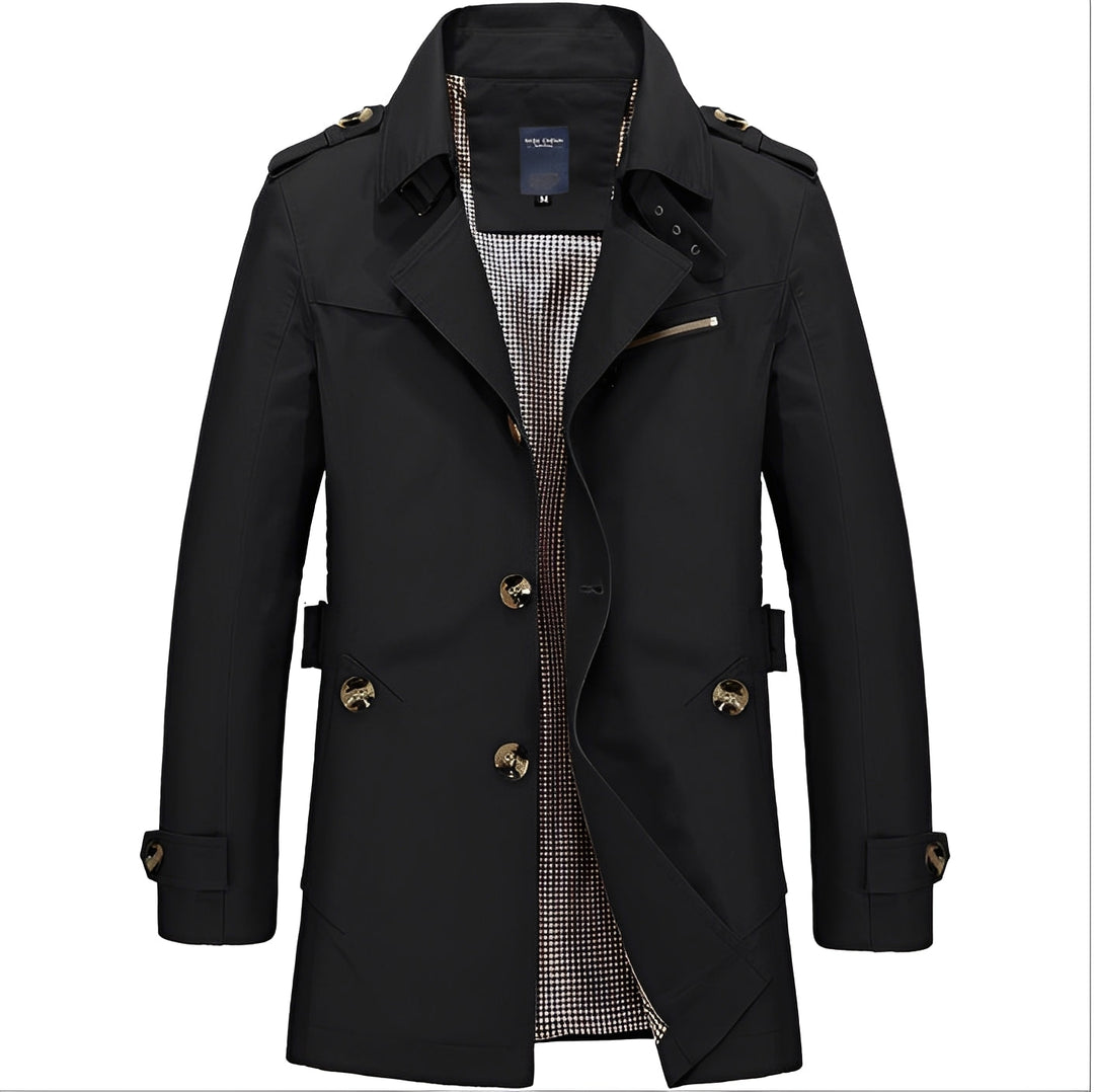 Kolton - Stilvoller Windbreaker-Trenchcoat für Männer