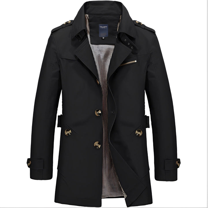 Kolton - Stilvoller Windbreaker-Trenchcoat für Männer