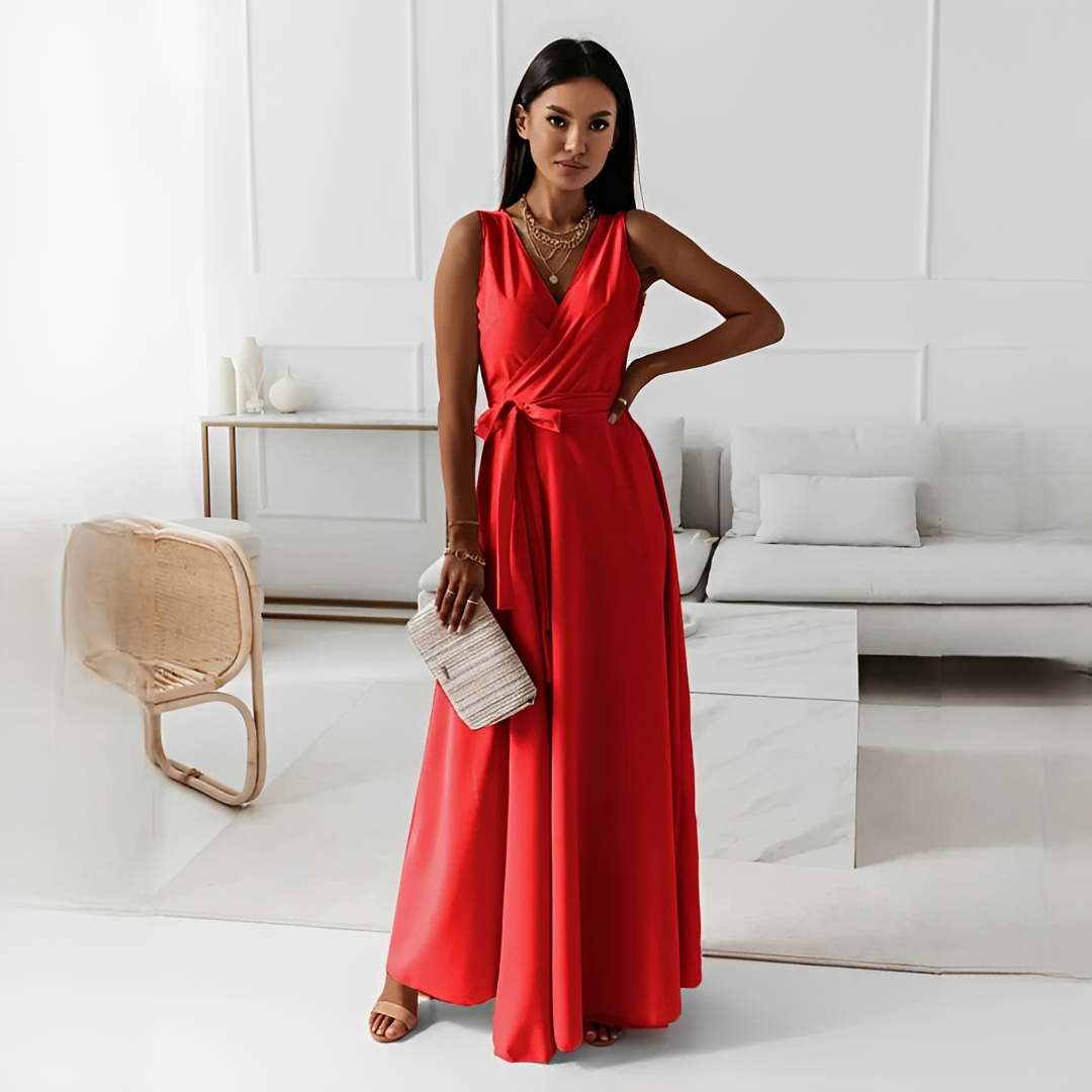 Quiana - Elegantes Kleid mit V-Ausschnitt für Damen