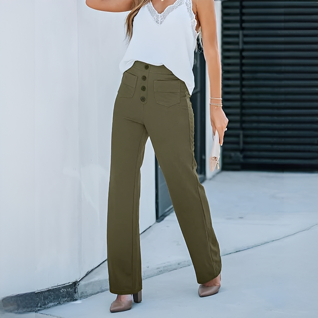 Dara - Elegante hochtaillierte Hose für Damen