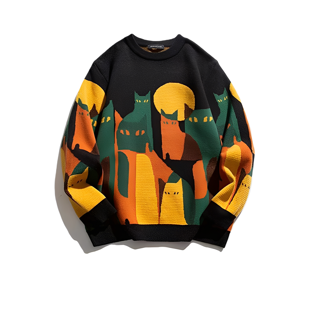 Jerome - Gemütlicher Herrenpullover mit Druck