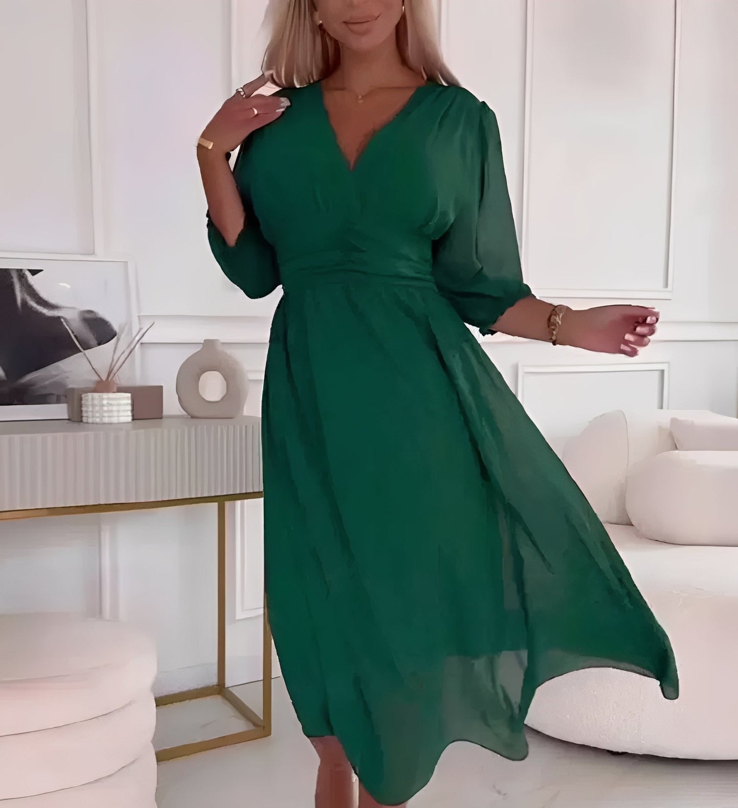 Rachel - Stilvolles Kleid mit Ellbogenärmeln für Damen