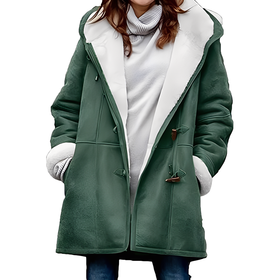 Madilyn - Freizeit-Dufflecoat mit Kapuze für Damen