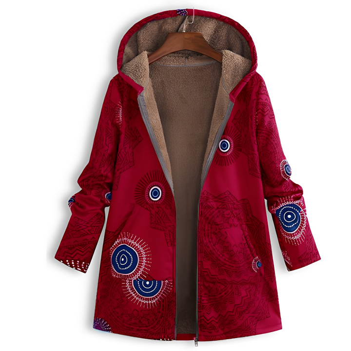 Olyvia - Damenjacke im Vintage-Look mit Muster