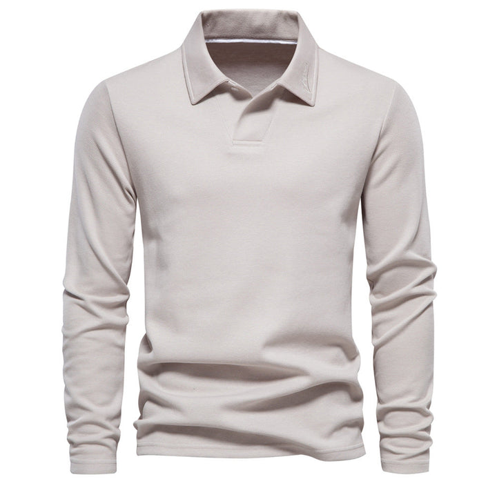 Elvin - Lässiges, klassisches Langarm-Poloshirt für Herren