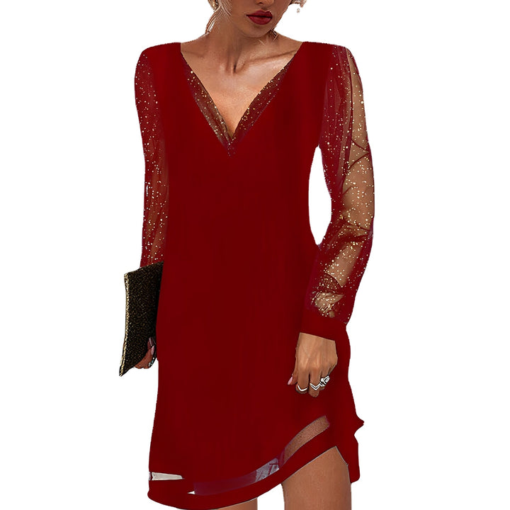 Annalee - Stilvolles Kleid mit transparenten Ärmeln für Damen